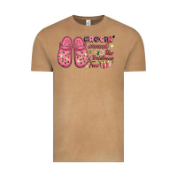 Vintage Camel Pink Christmas crocin' around the Christmas tree Vintage Tee - NancyCooperArtShop