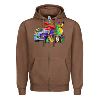 Chestnut mardi gras gnome on the truck Zipper Hoodie - CowGirlArtShop
