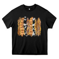 Black western brushstrokes Heavy Core Tee - AdoDesignShop