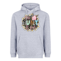 Heather Grey Easter Day The hunt is on Heavyweight Hoodie - OliviaCreatesArt