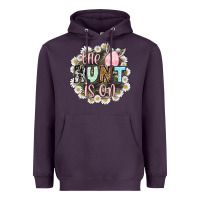 Plum Easter Day The hunt is on Heavyweight Hoodie - OliviaCreatesArt