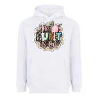 White Easter Day The hunt is on Heavyweight Hoodie - OliviaCreatesArt