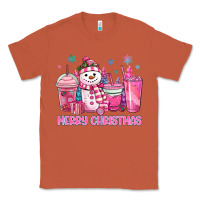 Copper merry christmas snowman coffee cups Classic Tee - MaliasSmallBusiness