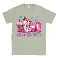 Matcha merry christmas snowman coffee cups Classic Tee - MaliasSmallBusiness