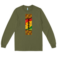 Army Green juneteenth pen wrap Long Sleeve Tee - BarkalooDesign