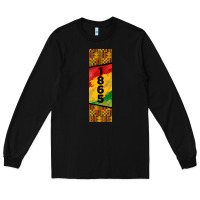 Black juneteenth pen wrap Long Sleeve Tee - BarkalooDesign