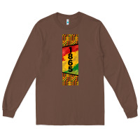 Chestnut juneteenth pen wrap Long Sleeve Tee - BarkalooDesign