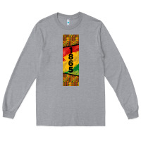 Heather Grey juneteenth pen wrap Long Sleeve Tee - BarkalooDesign