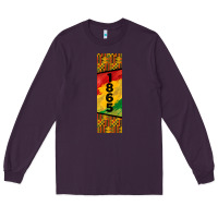 Plum juneteenth pen wrap Long Sleeve Tee - BarkalooDesign