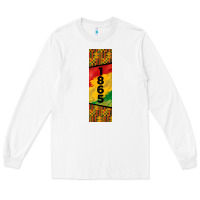 White juneteenth pen wrap Long Sleeve Tee - BarkalooDesign