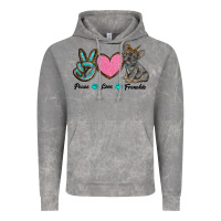 Cloud Rock peace love frenchie Vintage Hoodie - RanaPortraitStore