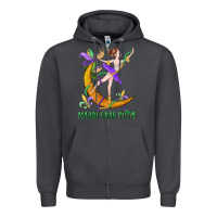 Smoke mardi gras cutie Zipper Hoodie - CowGirlArtShop