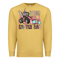 Antique Gold I dig Easter Day Premium Sweatshirt - OliviaCreatesArt
