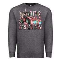 Charcoal Heather I dig Easter Day Premium Sweatshirt - OliviaCreatesArt