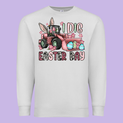 I Dig Easter Day Premium Sweatshirt Designed By Oliviacreatesart