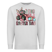 Dove Grey I dig Easter Day Premium Sweatshirt - OliviaCreatesArt