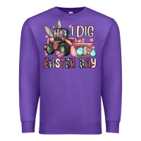 Purple I dig Easter Day Premium Sweatshirt - OliviaCreatesArt
