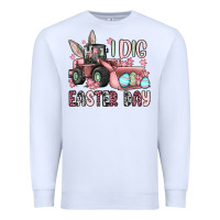 White I dig Easter Day Premium Sweatshirt - OliviaCreatesArt
