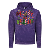 Cloud Purple merry and bright Vintage Hoodie - MaliasSmallBusiness