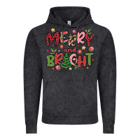 Vintage Black merry and bright Vintage Hoodie - MaliasSmallBusiness