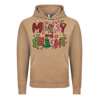 Vintage Coffee merry and bright Vintage Hoodie - MaliasSmallBusiness