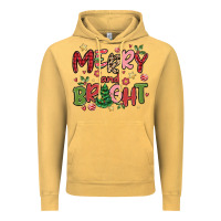 Vintage Mustard merry and bright Vintage Hoodie - MaliasSmallBusiness