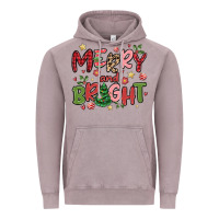 Vintage Zinc merry and bright Vintage Hoodie - MaliasSmallBusiness