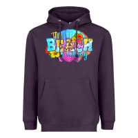 Plum The beach is calling Heavyweight Hoodie - FaDigitalArtStudio