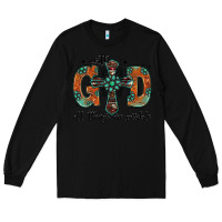 Black with god all things are possible gemstone cross Long Sleeve Tee - Jasminsmagicworld
