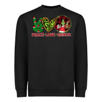 Black Peace Love Grinch Heavyweight Sweatshirt - Bettercallsaul