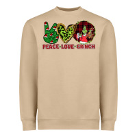 Mushroom Peace Love Grinch Heavyweight Sweatshirt - Bettercallsaul