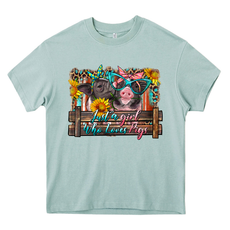 Just A Girl Who Loves Pigs Heavy Core Tee by Artiststas | Teevron