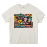 Cream just a girl who loves pigs Heavy Core Tee - Artiststas