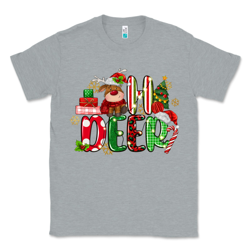 Oh Deer Reindeer Classic Tee by MaliasSmallBusiness | Teevron