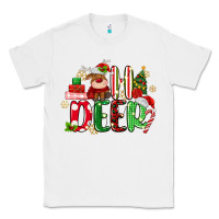 White oh deer reindeer Classic Tee - MaliasSmallBusiness
