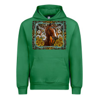 Emerald Western Horse Mouse Pad Urban Hoodie - CowhideDigitalArt