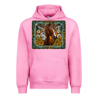 Fuchsia Pink Western Horse Mouse Pad Urban Hoodie - CowhideDigitalArt