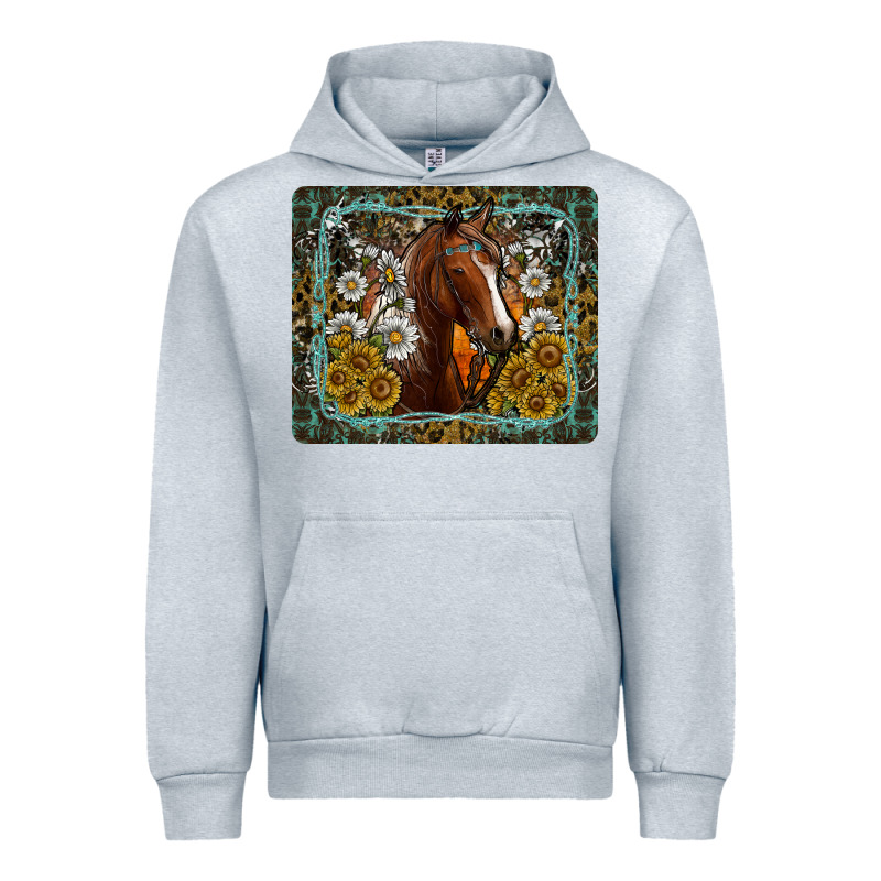 Western Horse Mouse Pad Urban Hoodie by CowhideDigitalArt | Teevron