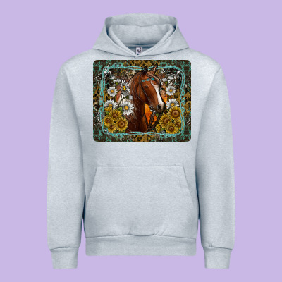 Western Horse Mouse Pad Urban Hoodie Designed By Cowhidedigitalart
