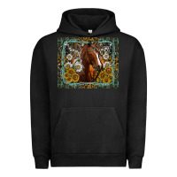 Pigment Black Western Horse Mouse Pad Urban Hoodie - CowhideDigitalArt