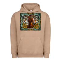 Pigment Burro Western Horse Mouse Pad Urban Hoodie - CowhideDigitalArt
