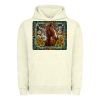 Pigment Pistachio Western Horse Mouse Pad Urban Hoodie - CowhideDigitalArt