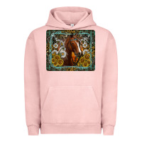 Pigment Salmon Western Horse Mouse Pad Urban Hoodie - CowhideDigitalArt