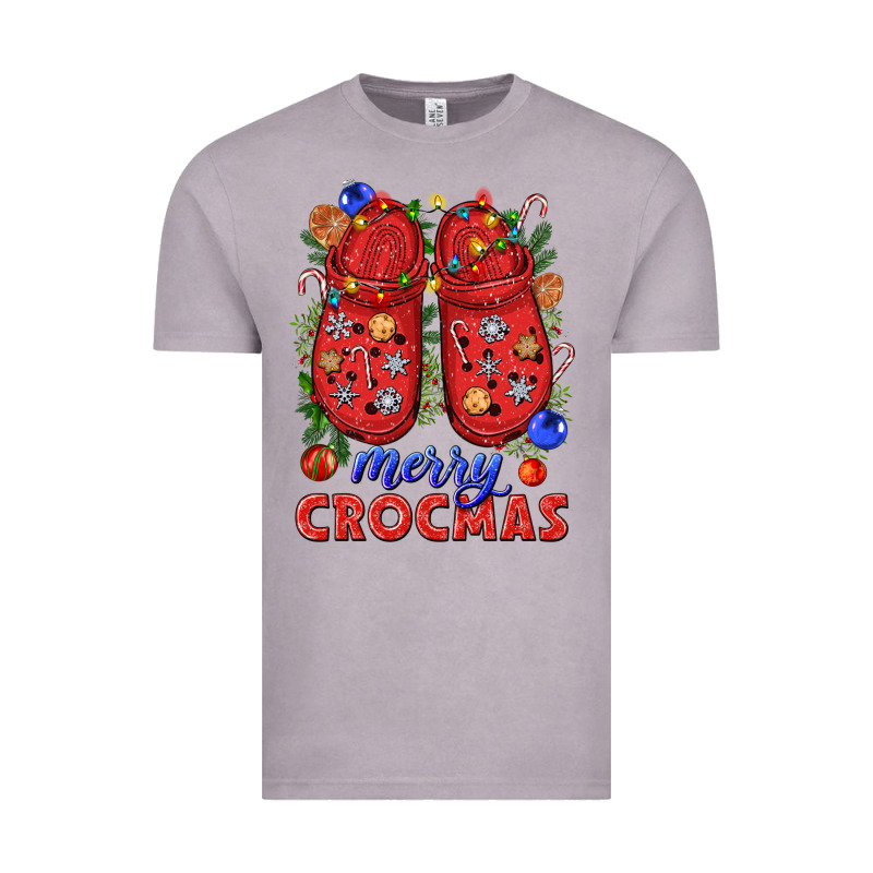 Merry Crocmas Vintage Tee by NancyCooperArtShop | Teevron