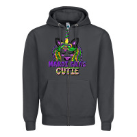 Smoke mardi gras cutie unicorn Zipper Hoodie - CowGirlArtShop