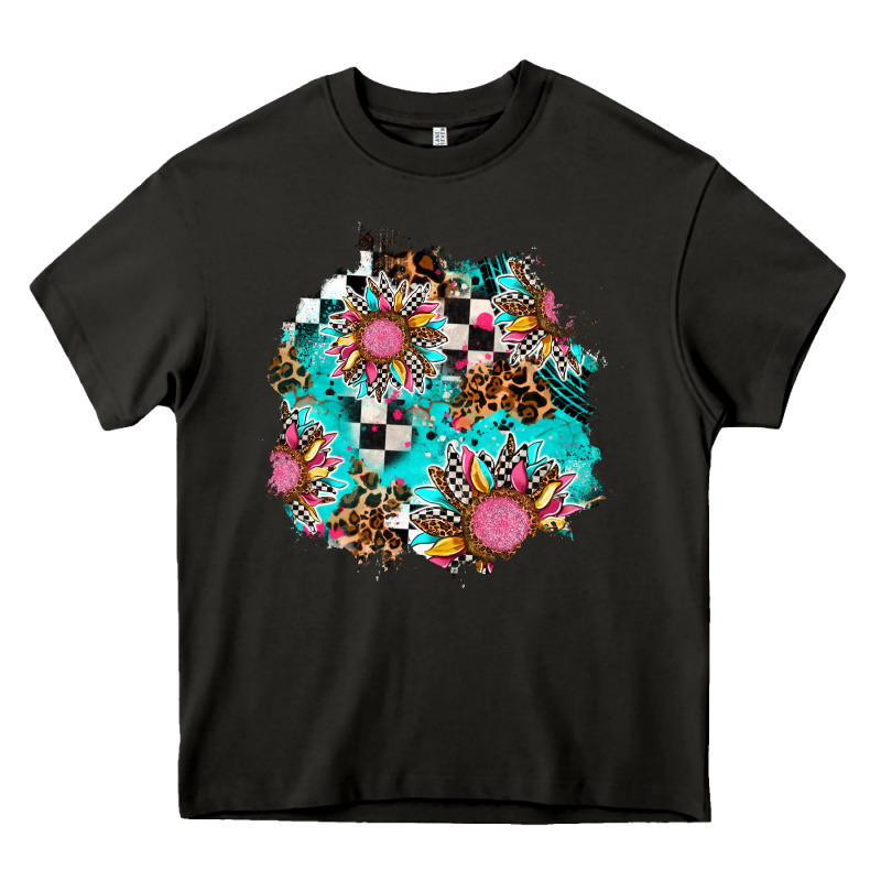 Race Sunflower Patches Heavy Core Tee by AdoDesignShop | Teevron