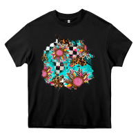 Black race sunflower patches Heavy Core Tee - AdoDesignShop