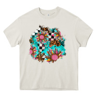 Cream race sunflower patches Heavy Core Tee - AdoDesignShop