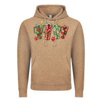 Vintage Coffee Christmas cups Vintage Hoodie - MaliasSmallBusiness