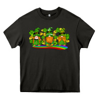 Asphalt st patricks day gnomes shamrock gold rainbow Heavy Core Tee - Artiststas
